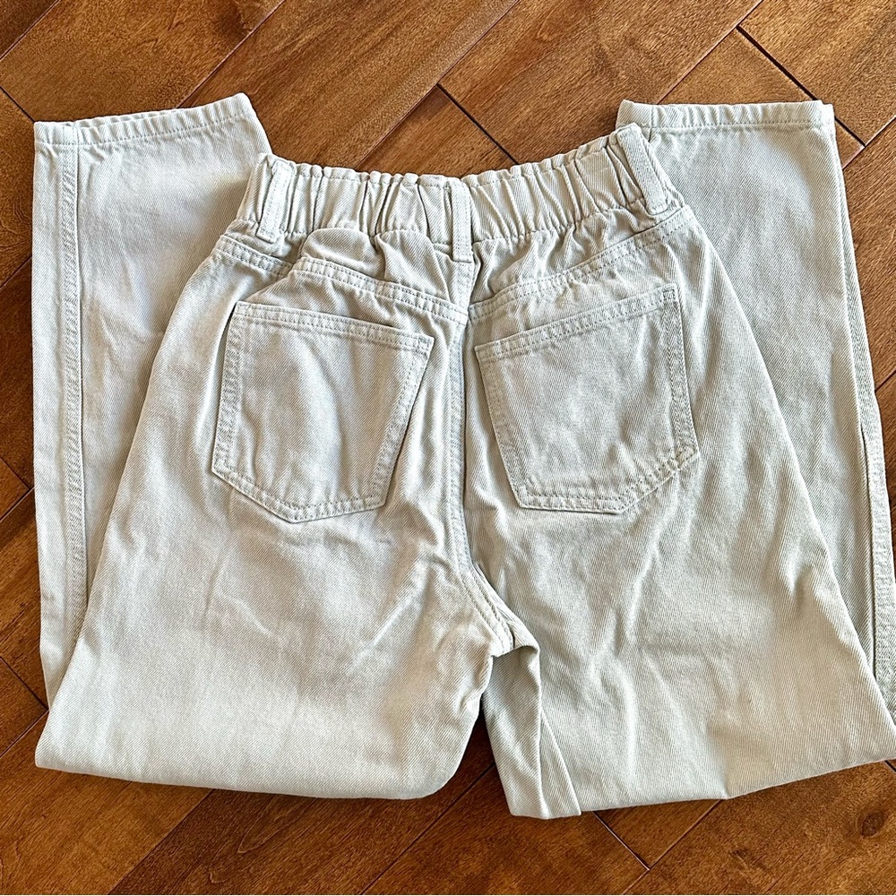 Cropped Tan High Waist Jeans size 0